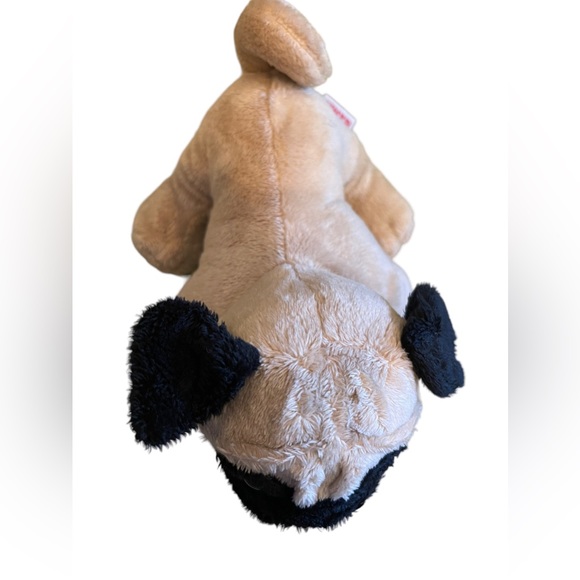 Ganz Webkinz 8" Pug Puppy Dog Plush Stuffed Animal HM105 No Code Tan Black Toy - Picture 2 of 4